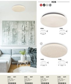 Plafoniera moderna diametru 38cm, LED Rob 2285 RX
