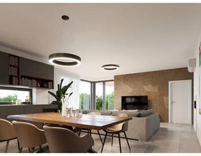 Lustră LED dimabilă pe cablu SATURN LED/50W/230V 3000K/4000K negru LED2