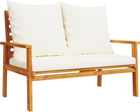 vidaXL Banchetă de grădină cu pernă, 120 cm, lemn masiv de acacia