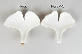 Lustra Suspendata, Metal Auriu, Petale Flori Albe Ceramice, FLORA 120