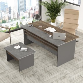 Set pentru birou Vergilius 6 (maro + gri). 1072696