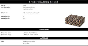 Cutie decorativa design LUX Magician S