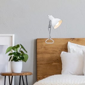 Lampă cu clemă FIX 1xE14/8W/230V alb Briloner 2790-016
