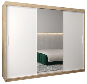 Dulap de haine 250 cm Toki 1 (stejar sonoma + alb mat). 1064954