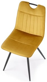 Scaun K521 velvet mustariu
