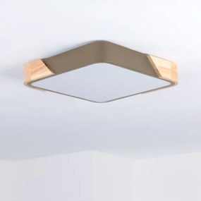 BRILAGI - Lampă de tavan LED PILANA SQUARE LED/24W/230V stejar/bej 32x32 cm