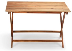 Masă de grădină din lemn de acacia Bonami Essentials Natur, 114 x 88 cm