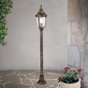 Stalp iluminat exterior IP23 H112cm August AL 11-1122/1 Patina OR