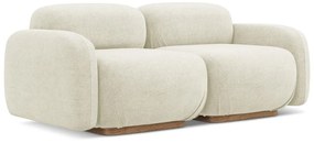 Canapea modulară crem cu tapițerie din țesătură bouclé 190 cm Ailani – Makamii