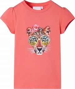 vidaXL Tricou pentru copii, corai, 128