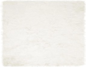 vidaXL Covor din Lână Faux Tafalla Alb 200 x 280 cm Poliester