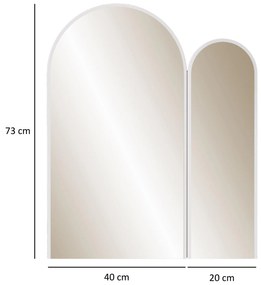 Oglindă decorativă Titeku (alb) . 1093651