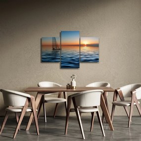 Tablou - Bărci cu vele pe mare (90x60 cm)