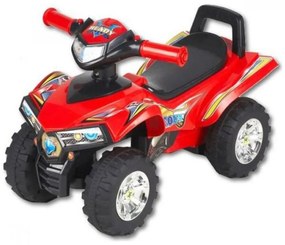 Masinuta cu Functie de Trotineta Fara Pedale Pentru Copii NOVOKIDS™ ATV Rider, Maxim 27 Kg, Cu Melodii, Sezut comfortabil, ROSU