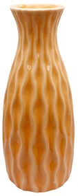 Vaza ceramica Sandra, Portocaliu, 18cm