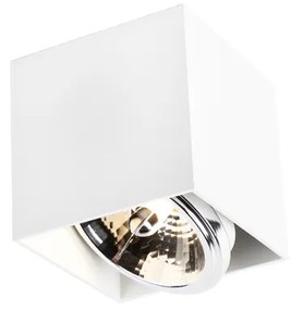 Spot de design pătrat cu 1 lumină albă - Cutie