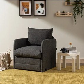 Fotoliu Extensibil Saga, gri, 200 cm x 60 cm