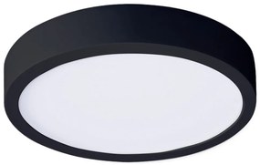 Plafonieră LED/24W/230V 3000/4000/6000K negru rotund Solight WD174-B