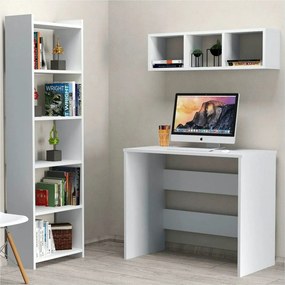 Set birou CLM0301, alb, PAL melaminat