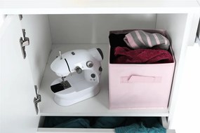 Masă multifuncţională/masă pentru croitori, alb, TAILOR