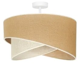 Lustră aplicată YUTE Duolla CELLO 1xE27/15W/230V d. 45 cm maro/gri