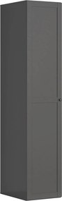 Dulap FLEX, gri grafit, PAL, cu o usa, 50x66x240 cm