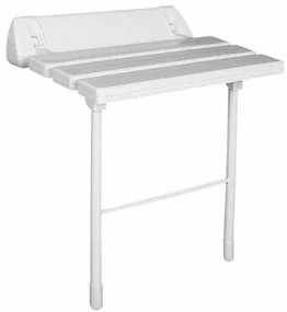 SAPHO A0020301 Scaun de duș pliabil pentruhandicapați cu suport, alb