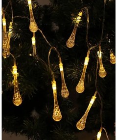 Ghirlandă LED solară cu senzor de amurg 20xLED/0,72W/1,2V 600 mAh 4,7m IP44