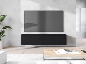 Dulap TV Dlana 140 MDF (Negru grafit +  Negru) . 1106203