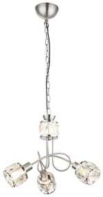 Globo 54356-3H - Candelabru LED pe lanț KRIS 3xE14/40W/230V + LED/5W