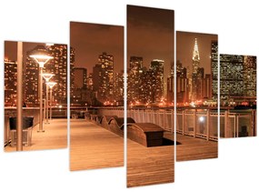 Tablou - Noaptea orașului (150x105 cm)