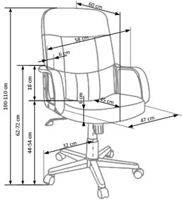 Scaun de birou ZIRUQ negru
