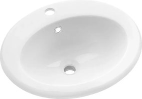 Lavoar incastrat Invena Ajtra 50 cm alb