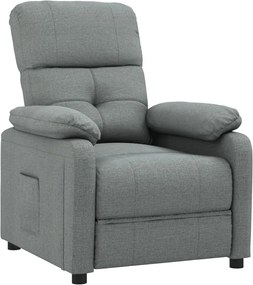 vidaXL Fotoliu rabatabil, gri închis, material textil