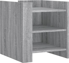 vidaXL Noptieră, gri sonoma, 45x50x50 cm, lemn prelucrat
