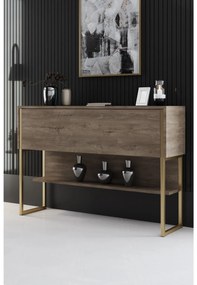 Măsuță consolă Luna 4 (auriu + Nuc) . 1102309