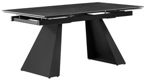 Masa dining extensibila, grafit neagra, 160-240x90 cm, SALAL