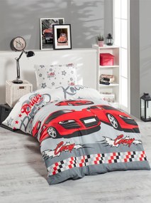 Set Lenjerie Pat 1 Persoana, Policoton, 2 Piese, Rosu, Crazy