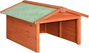 vidaXL Garaj mașină de tuns iarba robot, 72x87x50 cm, lemn masiv brad