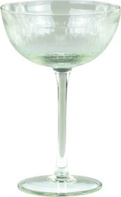 Pahar cocktail din sticlă verde antichizat, 10x15 cm, 235 ml, „Clamart"