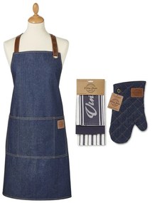 Set cu prosoape, șorț și mănușă de bucătărie 5 buc. Oxford Denim – Cooksmart ®