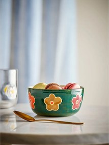 Bol pentru copii verde închis din gresie ø 12 cm Addy – Bloomingville Mini