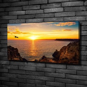 Imprimare tablou canvas Apus de soare pe mare