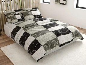 Lenjerie de pat din crep KASPARO BLEND gri hotelova capsă Dimensiune lenjerie de pat: 70 x 90 cm | 140 x 200 cm