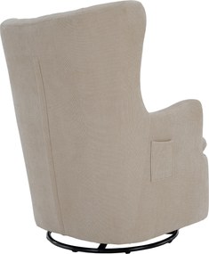 Scaun pivotant de relaxare, gri-bej, MAREN
