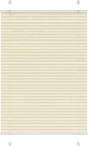 vidaXL Jaluzea plisată Crem 100x100cm Lățime țesătură 99,4cm