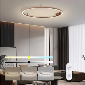 Immax NEO 07326-80C-LED Plafonieră dimabilă FINO LED/55W/230V 80 cm Tuya aur roz+telecomandă