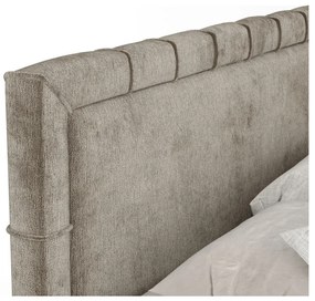 Pat boxspring bej cu spațiu de depozitare 180x200 cm Voyage – Maison de Rêve