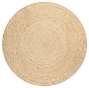 Covor în culoare naturală reversibil rotund din iută ø 100 cm Braided Ivory – Hanse Home