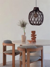 Lustra/Pendul Eco, Bambus, Mendoza visiniu, L